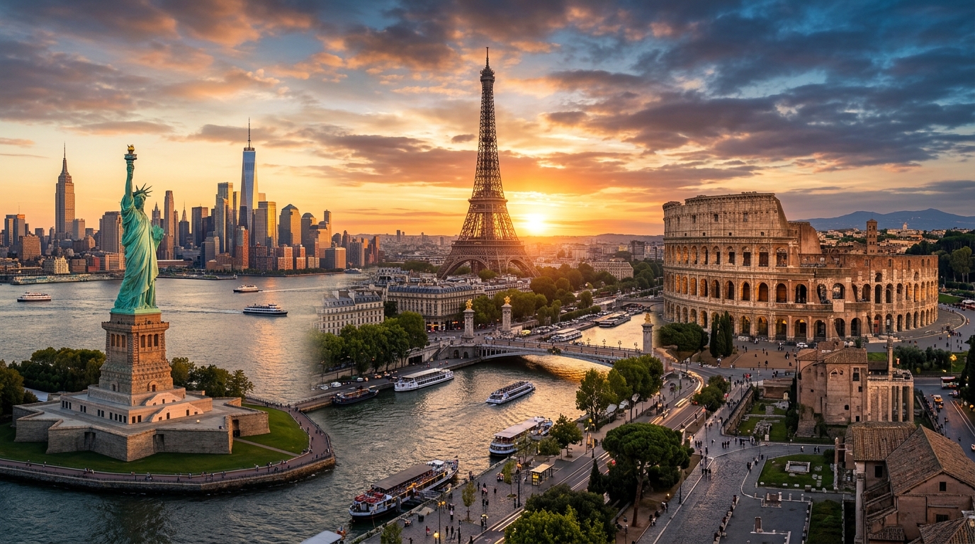 New York, Paris and Rome — Luxury Grand Tour destinations
