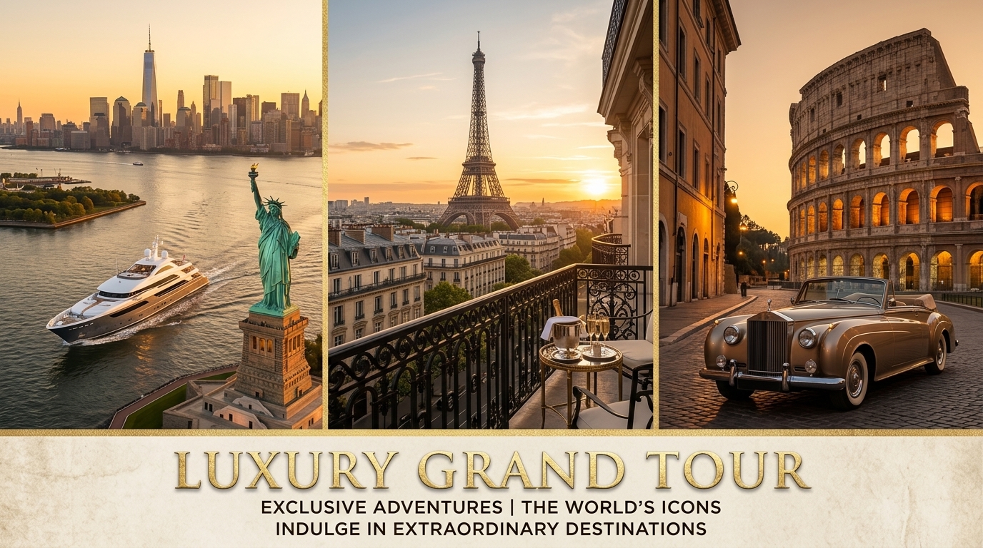 Luxury Grand Tour — New York, Paris and Rome